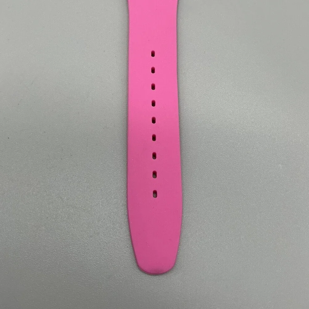Swatch Pink Rebel Unisex Watch 40mm Pink Dial Day Date Swiss New Battery